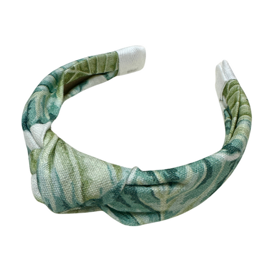 Blue and Green Fabric Headband