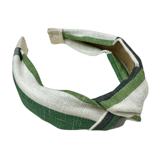 Green Patterned Fabric Headband