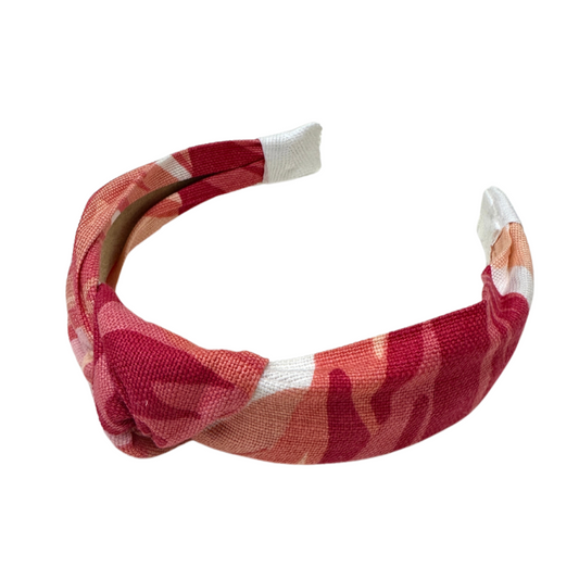 Pink and Orange Fabric Headband